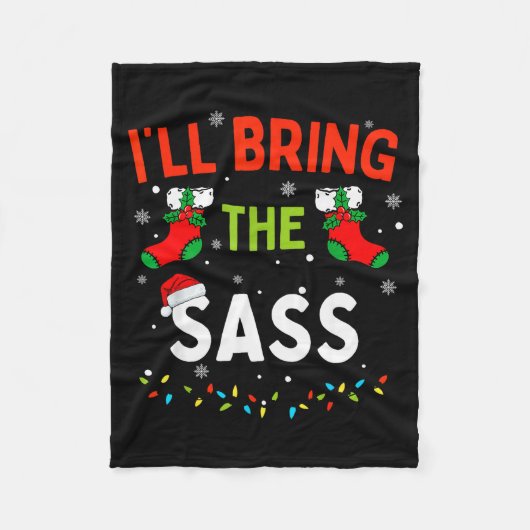 Couverture Polaire Je vais apporter la famille S drôle appariement de (Devant)