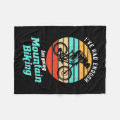 Couverture Polaire Je Vais En VTT (Devant (Horizontal))