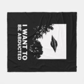 Couverture Polaire Je Veux Être Enlevé (Devant (Horizontal))