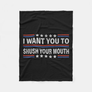 Couverture Polaire Je Veux Que Tu Tais Ta Bouche _1