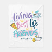 Couverture Polaire Je vis ma meilleure vie avec FRIENDS™ (Devant)