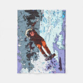 Couverture Polaire Je vis pour la course - Course de skateboard (Devant)