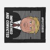 Couverture Polaire Je vote pour le condamné Felon Pro Trump 2024 (Devant (Horizontal))