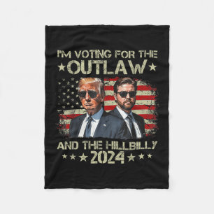 Couverture Polaire Je Vote Pour Le hors-la-loi & ; le Hillbilly 20