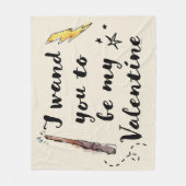 Couverture Polaire Je Vous Demande D'Être Ma Valentine (Devant)