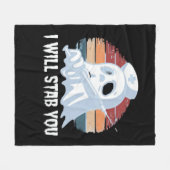 Couverture Polaire Je vous poignarderai un t-shirt, infirmière fantôm (Devant (Horizontal))