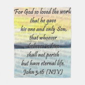 Couverture Polaire Jean 3:16 (Devant)
