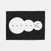 Couverture Polaire Jeezy Snowman - Hiphop Angry Snowman Jeezy Christm (Devant (Horizontal))