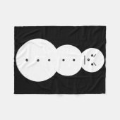 Couverture Polaire Jeezy Snowman - Hiphop Angry Snowman Jeezy Christm (Devant (Horizontal))