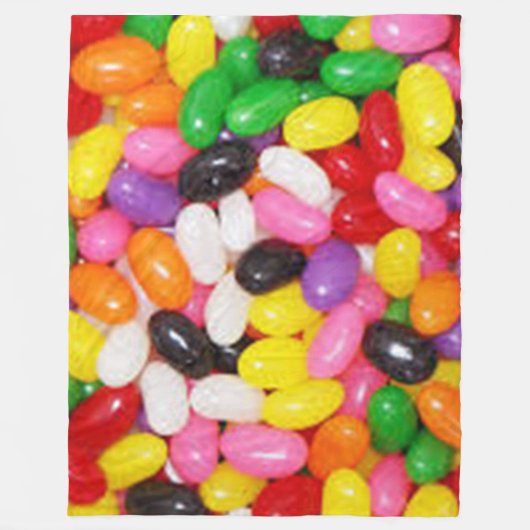 Couverture Polaire JELLY BEANS Fleece Blanche (Devant)