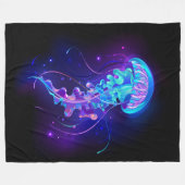 Couverture Polaire Jellyfish éclatante couleur (Devant (Horizontal))