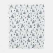 Couverture Polaire Jellyfish et anémones éthériques en Turquoise et r (Devant)