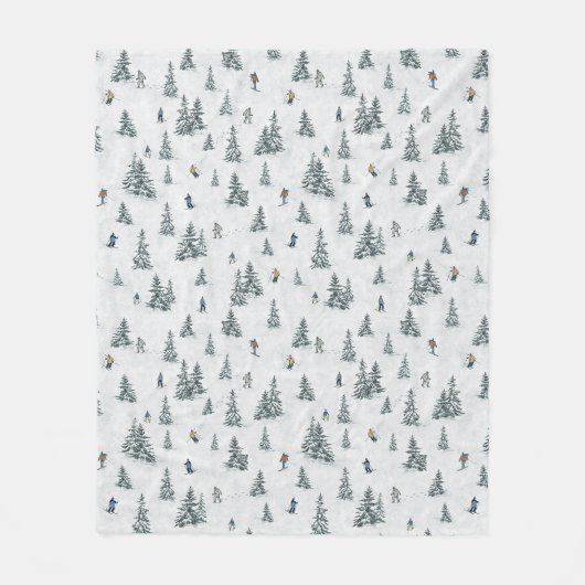 Couverture Polaire Jellyfish et anémones éthériques en Turquoise et r (Devant)