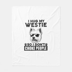 Couverture Polaire J'Embrasse Mon Westie Donc Je Ne Choque Pas Les Ge