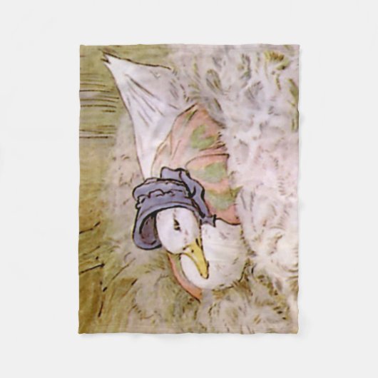 Couverture Polaire Jemima Puddle-Duck Hatching Her Oeufs par Beatrix (Devant)