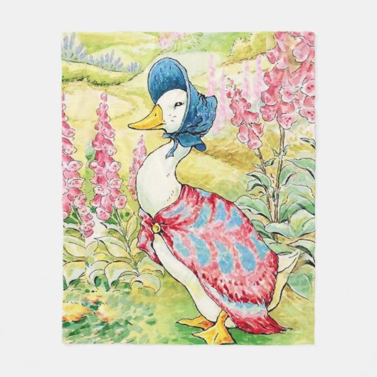 Couverture Polaire "Jemima Puddle Duck" par Beatrix Potter (Devant)