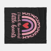 Couverture Polaire J'Enseigne Les Coeurs Les Plus Doux Professeur Arc (Devant (Horizontal))