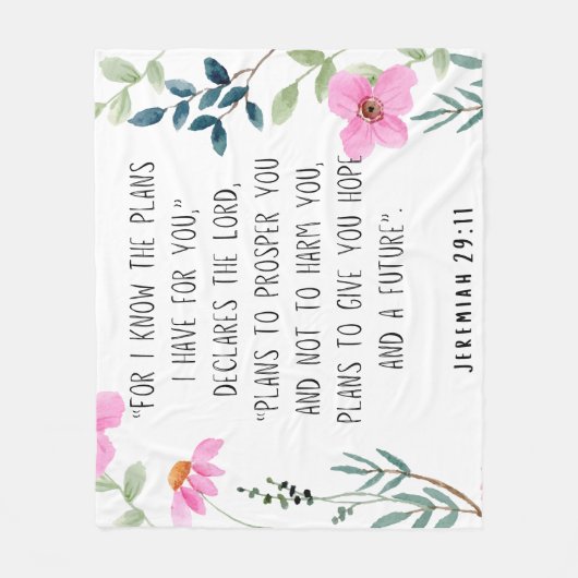 Couverture Polaire Jeremiah 29:11 (Devant)