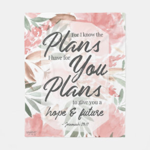 Couverture Polaire Jeremiah 29:11 Écriture : GraphicLoveShop