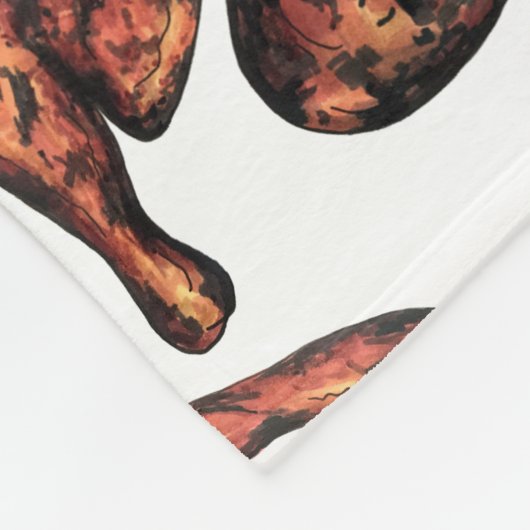 Couverture Polaire Jerk Chicken Caraïbes West Indian Jamaicain (Coin)