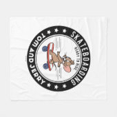 Couverture Polaire Jerry Skateboard - Prêt À Faire Du Ride (Devant (Horizontal))