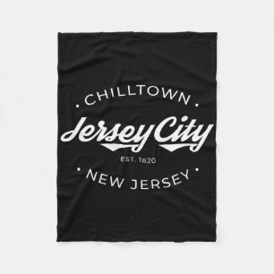 Couverture Polaire Jersey City New Jersey Chilltown - Noir - Petit -