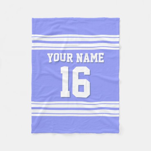 Couverture Polaire Jersey de sport blanc bleu périphérique (Devant)