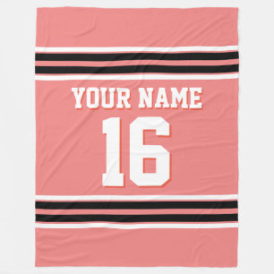 Couverture Polaire Jersey de sport noir blanc