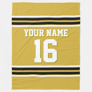 Couverture Polaire Jersey de sport noir blanc