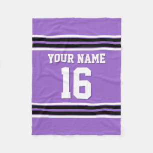 Couverture Polaire Jersey de sport noir blanc