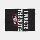 Couverture Polaire Jersey Shore - J'ai écrit la note  (Devant (Horizontal))