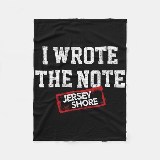 Couverture Polaire Jersey Shore - J'ai écrit la note  (Devant)