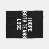 Couverture Polaire J'espère que les deux équipes perdront (Devant (Horizontal))