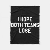 Couverture Polaire J'espère que les deux équipes perdront (Devant)