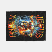 Couverture Polaire Jesus Born As A Baby, Preached As A Child, Killed (Devant (Horizontal))