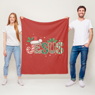 Couverture Polaire Jésus chrétien Religieux Dire Foi Bible Verse