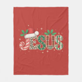 Couverture Polaire Jésus chrétien Religieux Dire Foi Bible Verse (Devant)