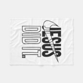 Couverture Polaire Jesus Did It Religious Cross Christian  (Devant (Horizontal))