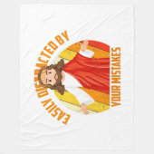 Couverture Polaire Jésus drôle (Devant)