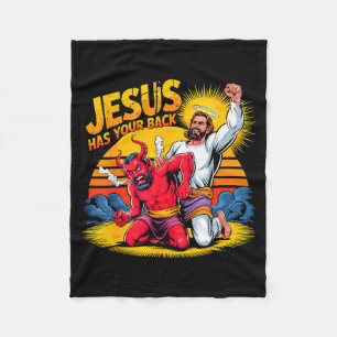 Couverture Polaire Jésus est derrière vous Foi chrétienne 
