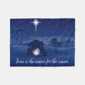 Couverture Polaire Jésus est la raison de la Nativité (Devant (Horizontal))