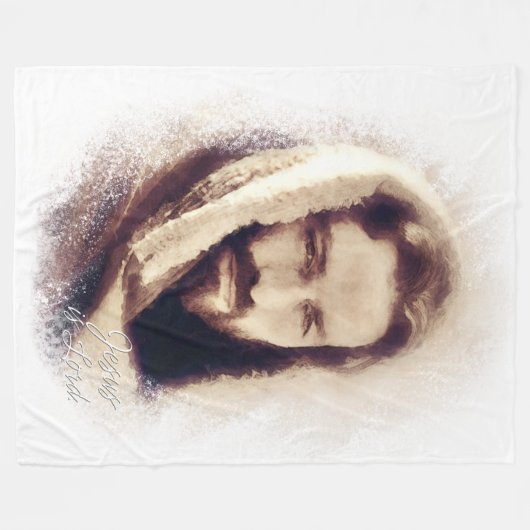 Couverture Polaire Jesus est Lord Options Fleece Blanket (Devant (Horizontal))