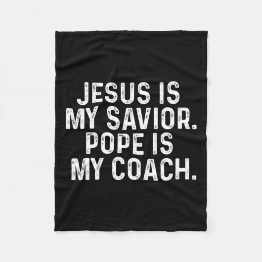 Couverture Polaire Jésus Est Mon Sauveur2 (Devant)