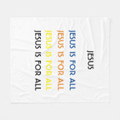 Couverture Polaire JÉSUS EST POUR TOUTES LES Couleurs (Devant (Horizontal))