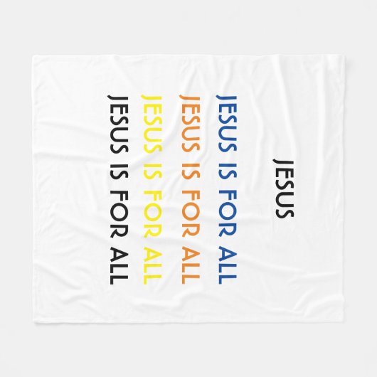 Couverture Polaire JÉSUS EST POUR TOUTES LES Couleurs (Devant (Horizontal))