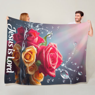 Couverture Polaire Jésus est Seigneur - Plaid en Fleece, 152x203cm