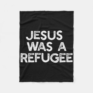 Couverture Polaire Jésus Était Un Anti-Trump De Mème Pour Les Réfugié
