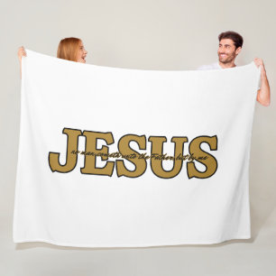 Couverture Polaire Jésus foi chrétienne Jean 14:6 KJV Bible Verse