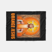 Couverture Polaire Jesus Funny Trump 1 (Devant (Horizontal))