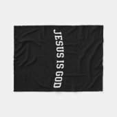 Couverture Polaire Jesus Is God  (Devant (Horizontal))